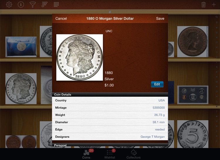 Coin Collectors for iPad