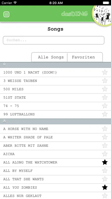 dasDing 1 Songbook screenshot 1 of 5