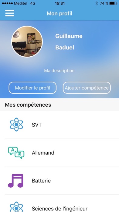 Screenshot #1 pour RueduProf, annonces de cours particuliers