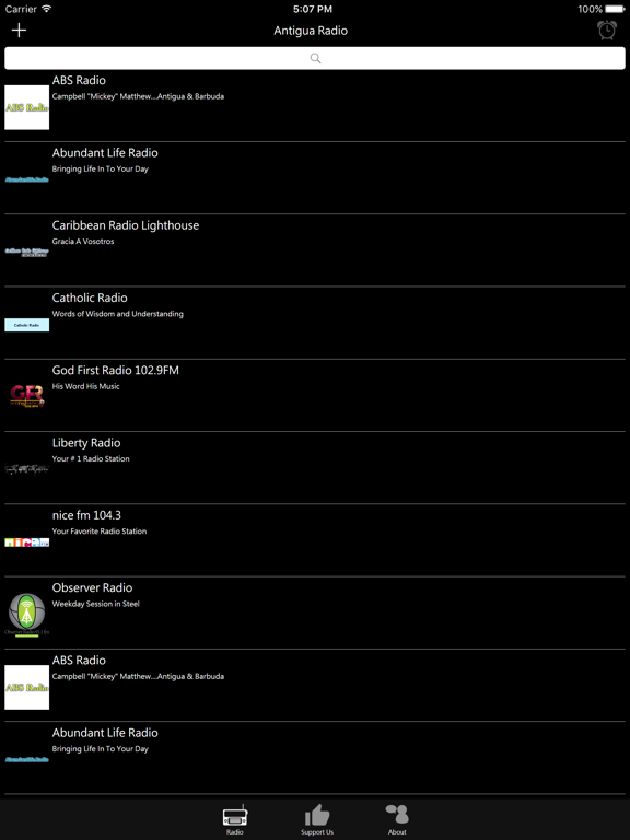 Antiguan Radio iPad screenshot 1 - Entertainment app