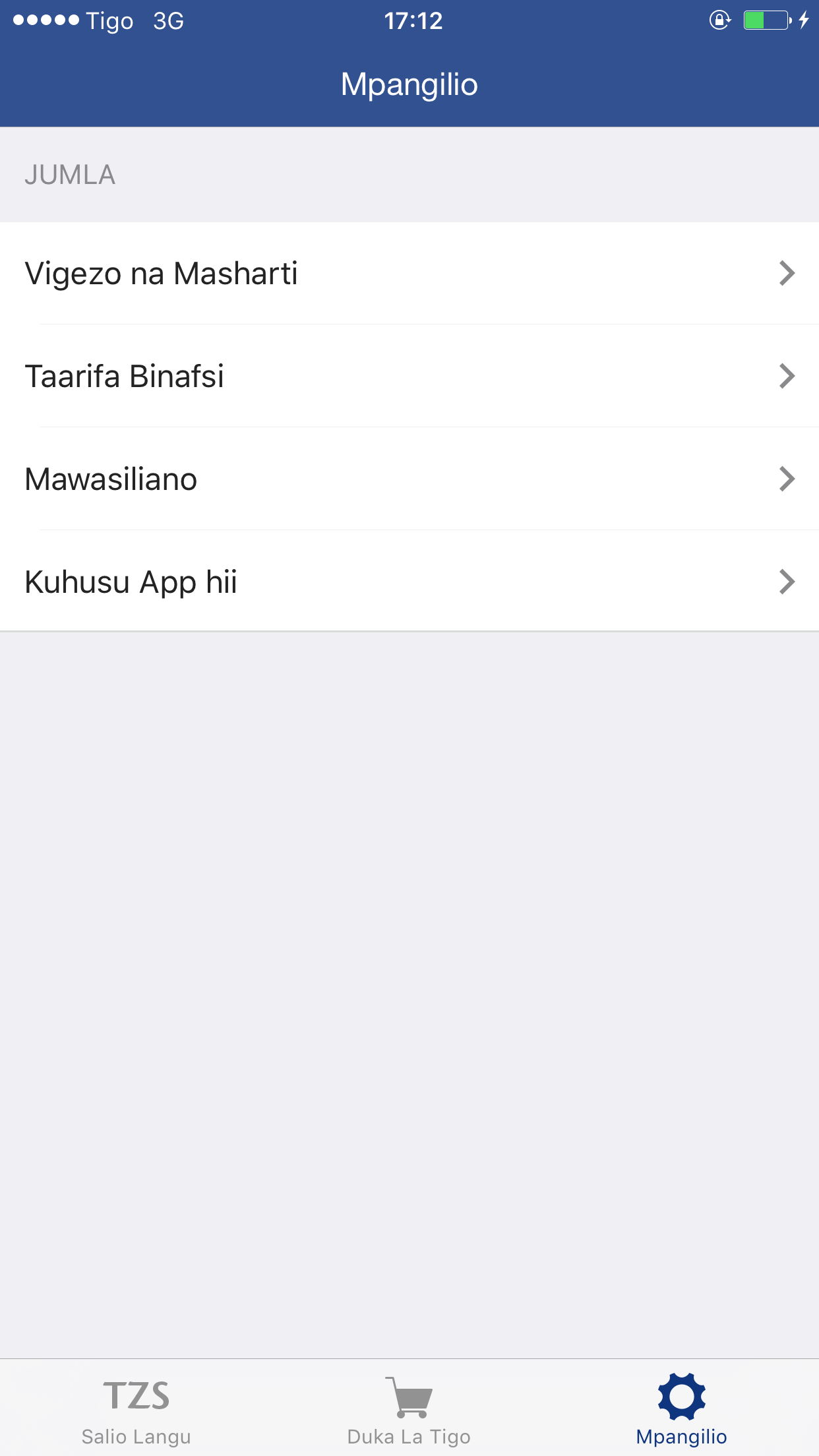 Tigo App Tanzania screenshot 3