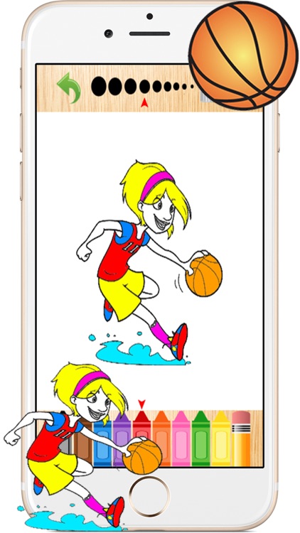 Basketball Kids Coloring Books Games for Toddlers