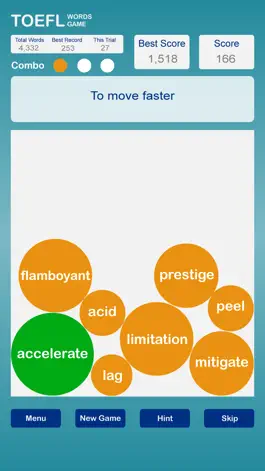 Game screenshot TOEFL Words Game apk