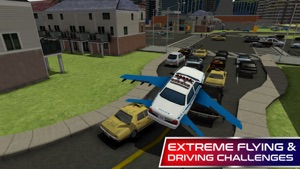 Flying Police Car Simulator & Cop driver games screenshot #2 for iPhone