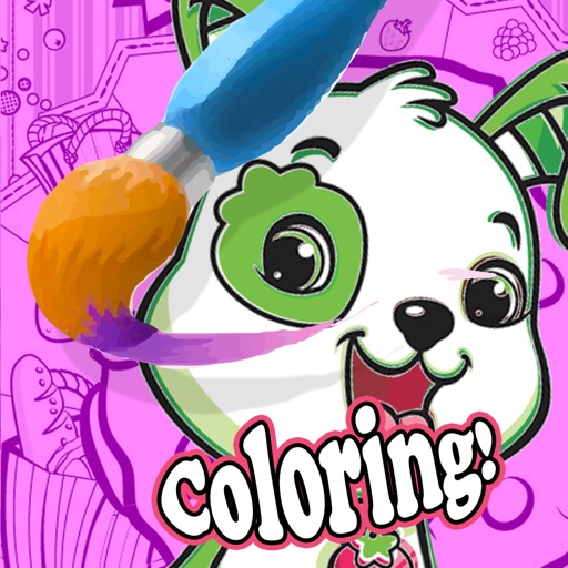 Puppy coloring for kids free pic to play icon