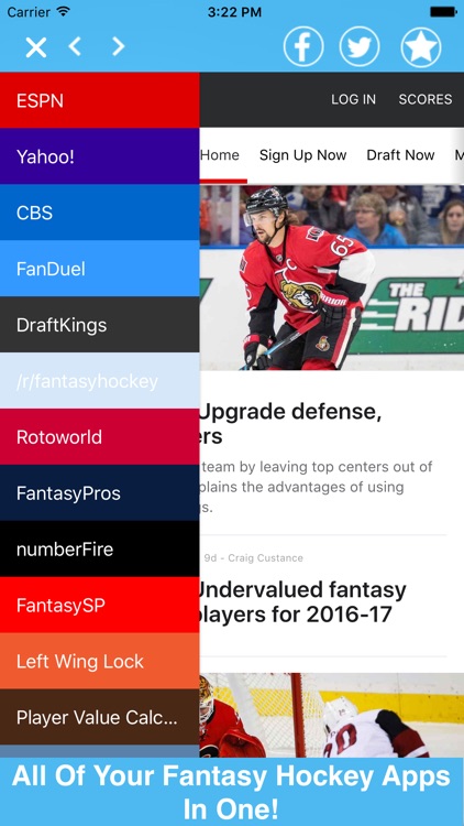 Fantasy Hockey All In One Tools, News, & More Pro!