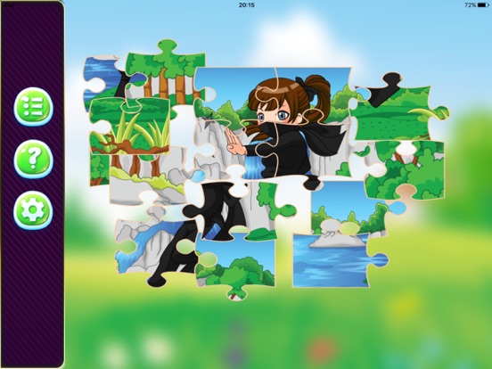 jigsaw anime learning game for kids 4th grade free iPad screenshot