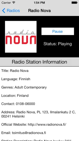 Game screenshot Finland Radio Live (Suomen Kieli, Finnish, Swedish, Suomalainen) hack