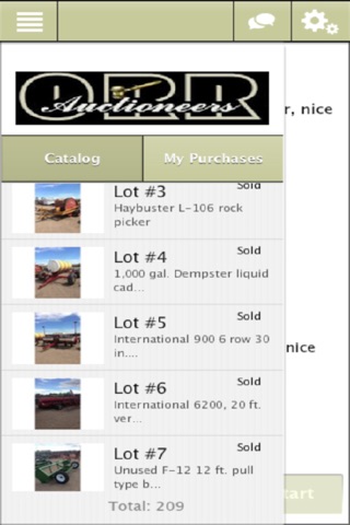 Orr Bidding App screenshot 2