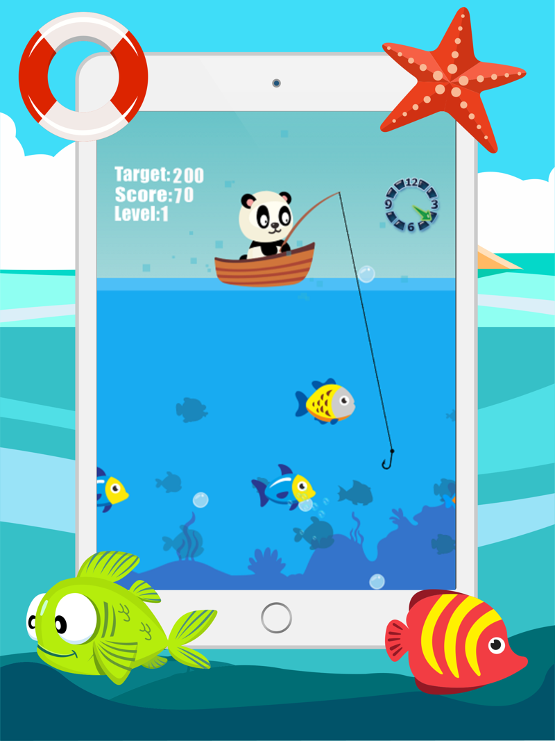 Panda fishing game for children age 2-5 official gameplay screenshot 3