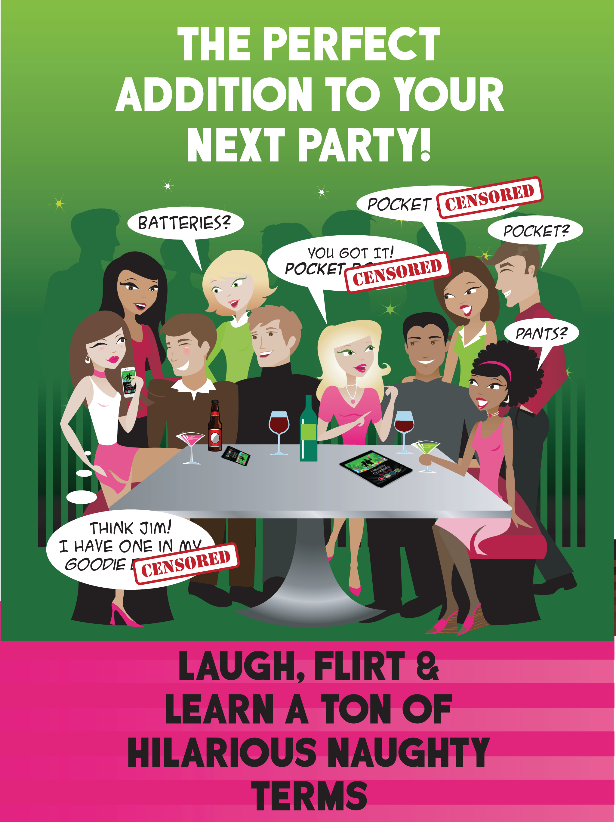 Sexy Slang Adult Party Game of Charades & Drawings