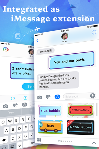 FancyBubble - Text and Emoji Themes for iMessage screenshot 3
