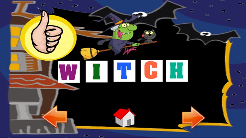 o dia das bruxas 2016 jogo de palavras Inglês screenshot 2