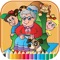 Family coloring book for kids