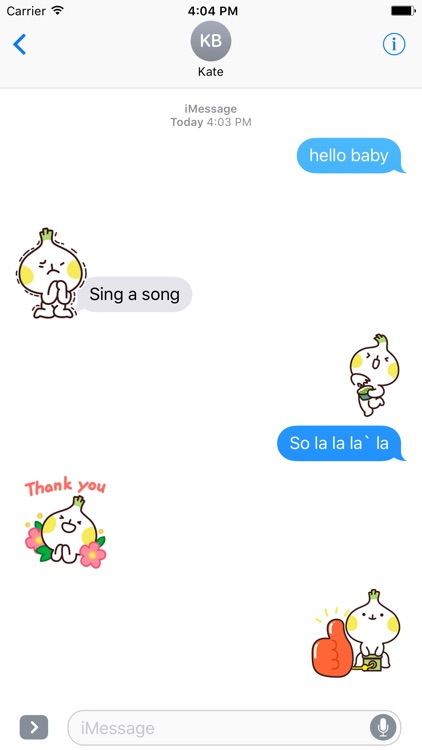 Cute shallot emoji animated - Fx Sticker screenshot-3