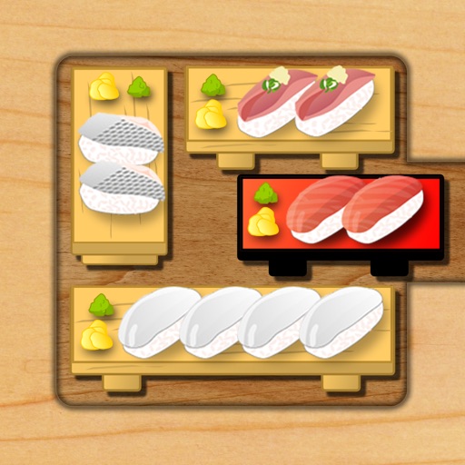 Sushi Block Master:simple free arcade unblock puzzle game.You are to slide the blocks！Escape to the exit and let the sliding tuna sushi block. iOS App