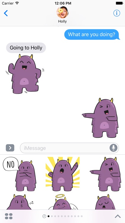 Purple Derp – Monster Stickers