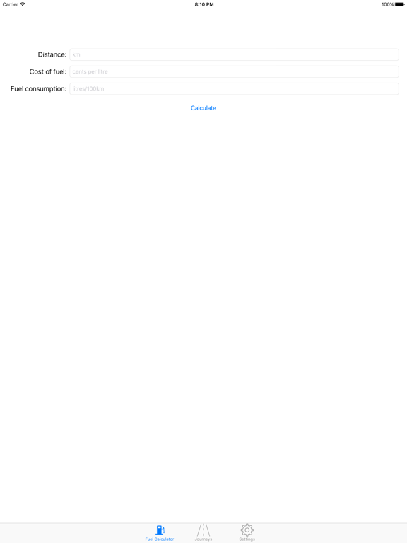 Screenshot #4 pour Fuel Calculator