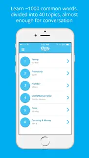 vietnamese vocabulary - study vietnamese language iphone screenshot 1