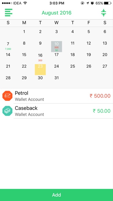 Screenshot #1 pour iBudget - Manage your expense