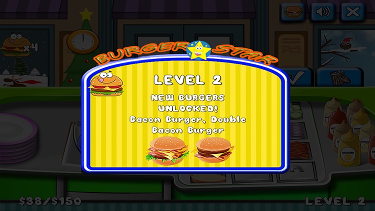 Burger game kids cooking shop free app screenshot-3