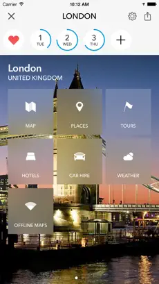 Captura de Pantalla 1 Londres - mapa sin conexión con guías de ciudades iphone