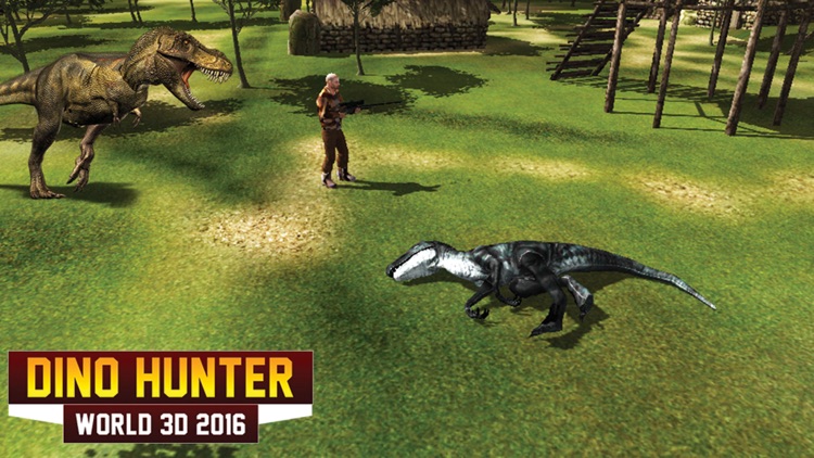 Dino Hunter Humans Attack World 3D