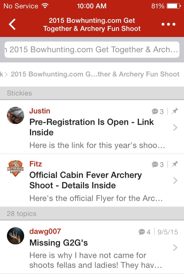 Bowhunting.com Forums screenshot 3