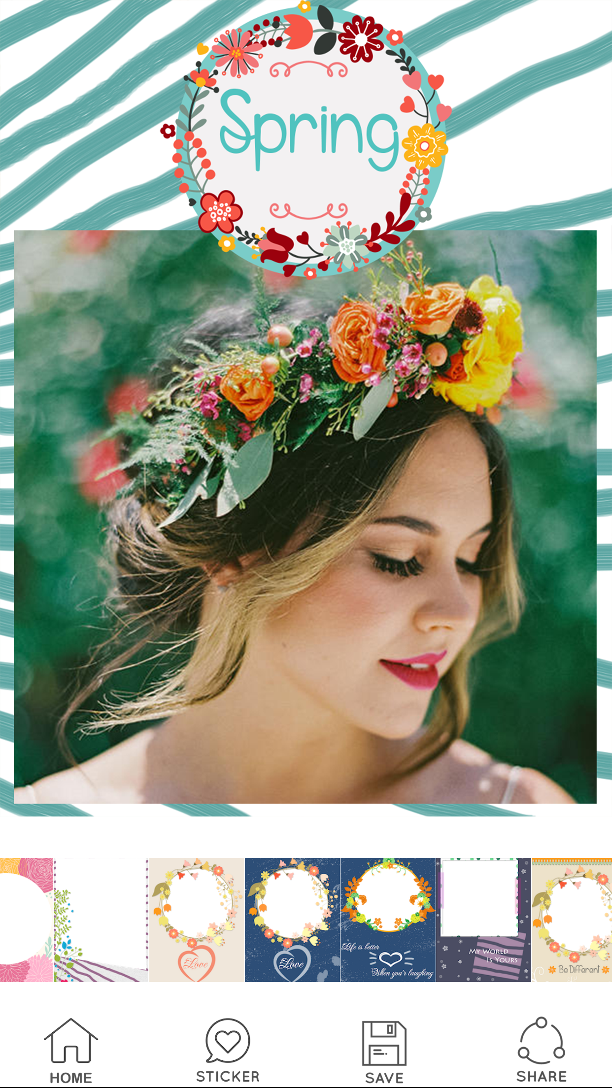 Flower Photo Frame - Camera 720 Chỉnh sửa ảnh 360 screenshot 3