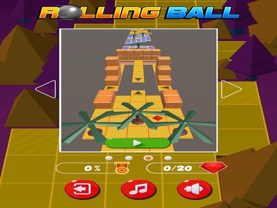 Screenshot #6 pour Rolling Ball Fall Down Endless Jump Sky Adventure