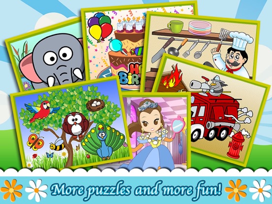 Sticker Puzzle - Learn English & Spanish for Kids iPad screenshot 5 - Education app