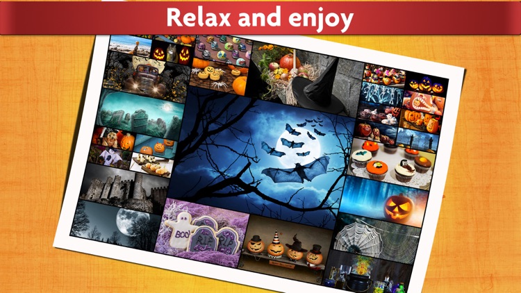 Halloween Puzzles - Relaxing photo picture jigsaw puzzles for kids and adults screenshot-4