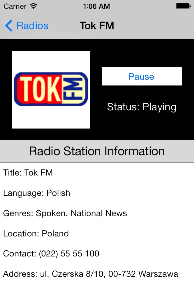 Poland Radio Live Player (Polish / Polska) screenshot 3