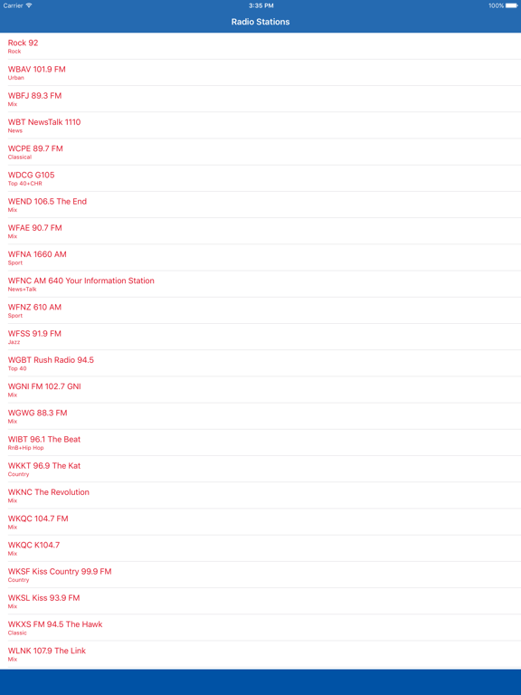 Screenshot #4 pour North Carolina Online Radio Music Streaming FM