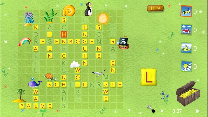 Screenshot #1 pour Jeux de lettres et de mots avec Oliver - Allemand