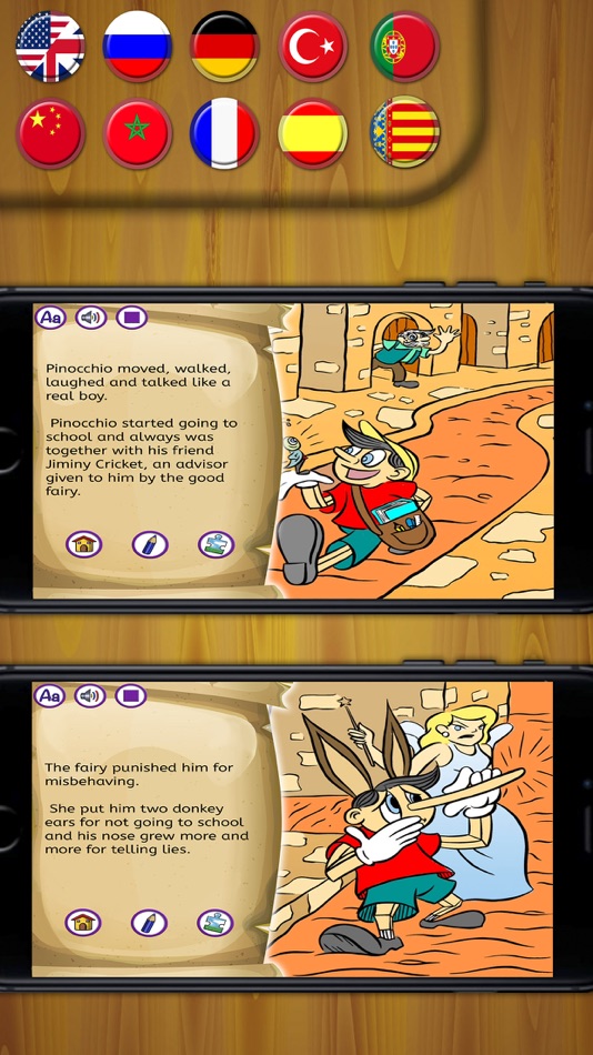 Pinocchio classic tale - Interactive book - 1.1 - (iOS)
