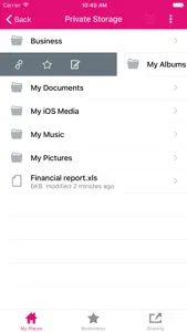 Telekom Cloud Storage MNE screenshot #2 for iPhone