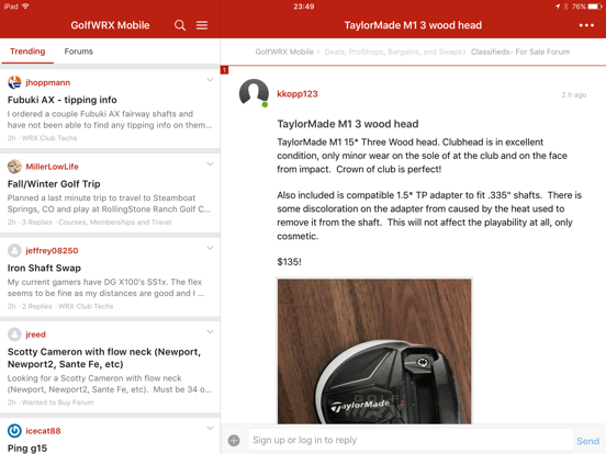 Screenshot #6 pour GolfWRX