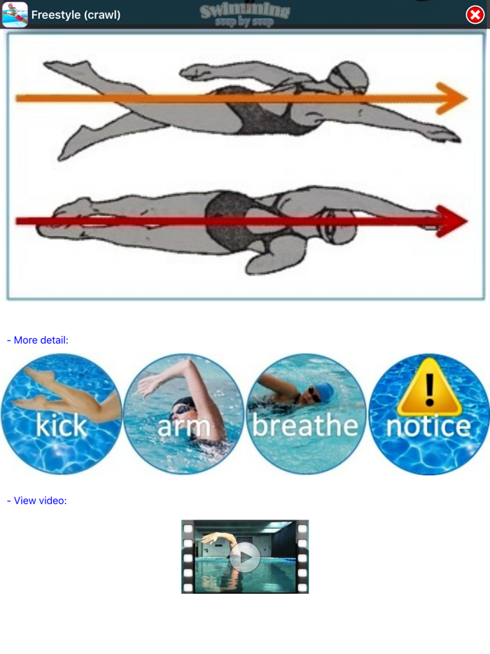 Swimming Step by Step