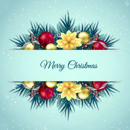 Merry Christmas & Happy New Year - Retro Stickers