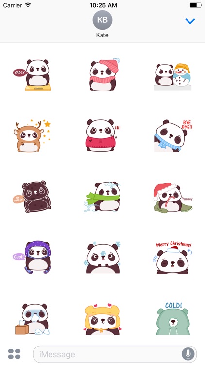 Little Chubby Panda Animated Sticker