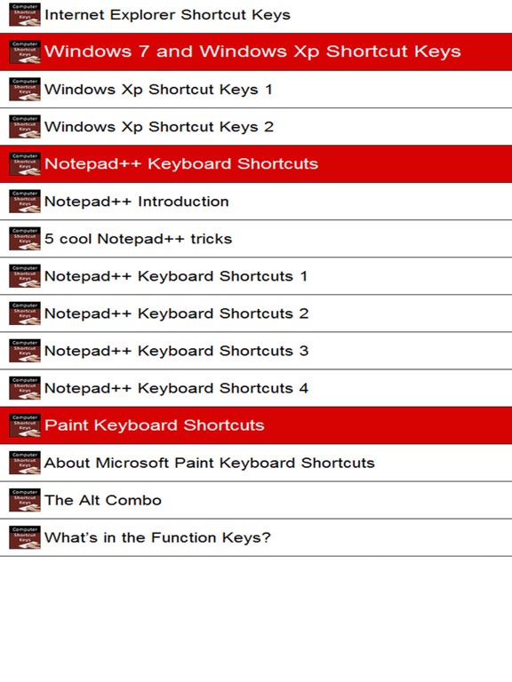 Screenshot #5 pour Computer Shortcut Keys