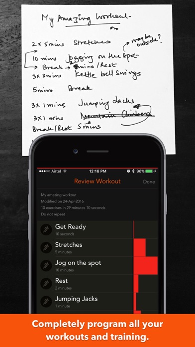 Screenshot #1 pour Workouts+ HIIT Interval Timer