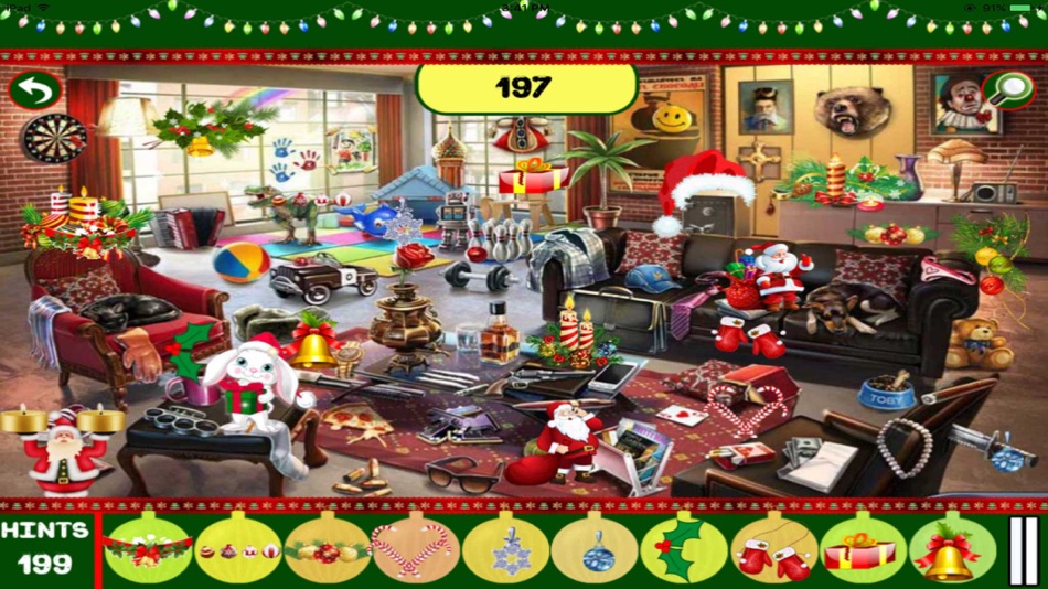 #2. Hidden Objects:Christmas Big Home Hidden Object (iOS) By: atul patel