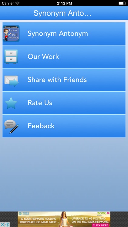 English Synonym Antonym