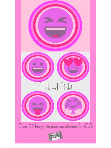 Tickled Pink! (Pinktastic Emoji Stickers)のおすすめ画像1