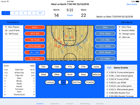 AssistStat Basketball screenshot 2