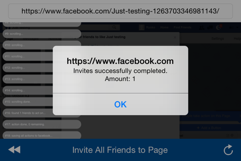 Invite All Friends to a Page screenshot 4