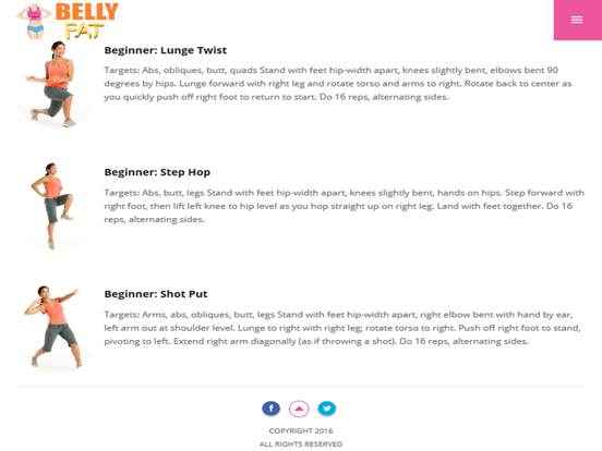 Screenshot #6 pour Belly Fat Exercises to Burn Abdominal Fat!