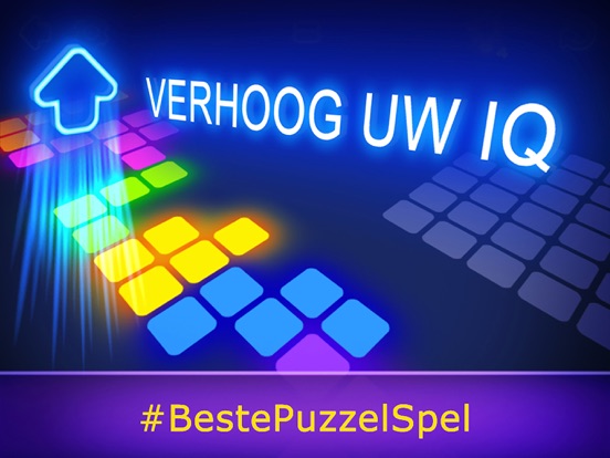 Gloed Blokken Puzzel Spel iPad app afbeelding 1